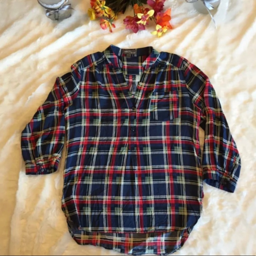 Market and Spruce Plaid Shirt